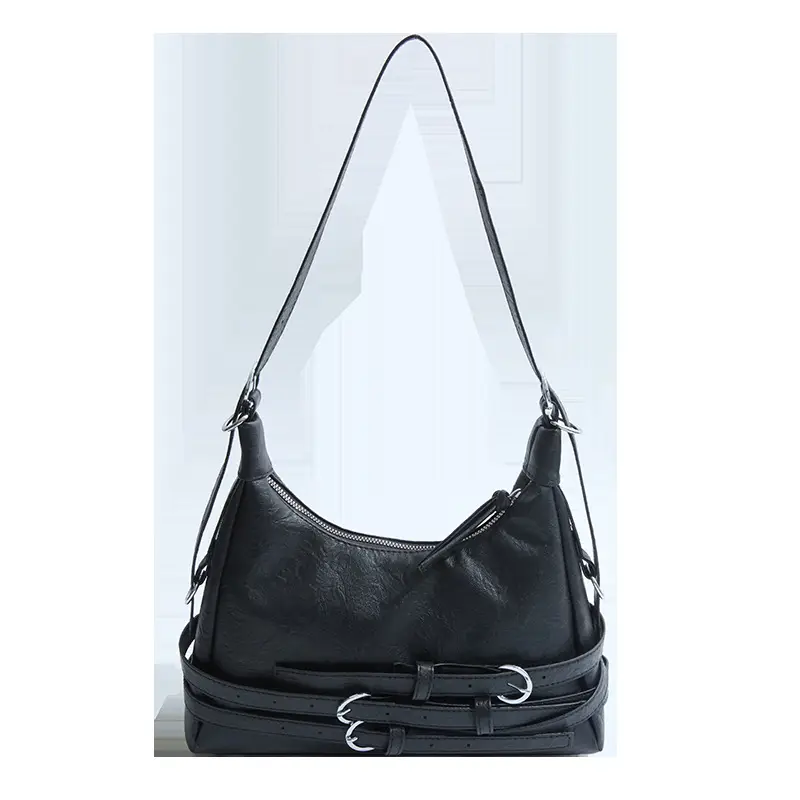 Women's Brown Leather Shoulder Crossbody Bag Large Capacity 2024 - Image 2