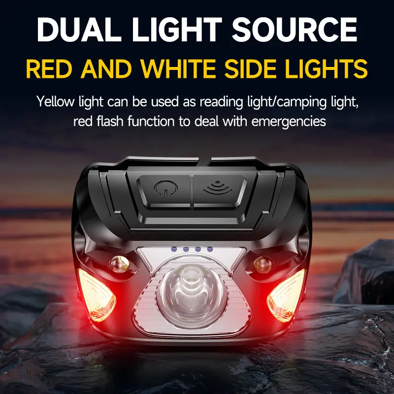 Rechargeable LED Headlamp for Night Fishing Outdoor Use