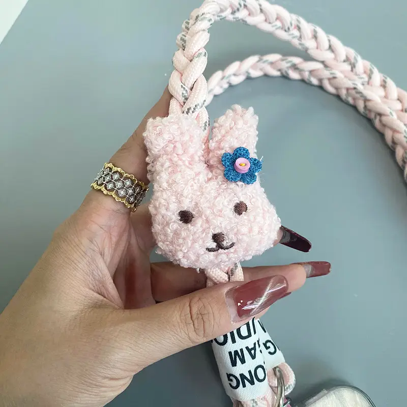 Rabbit Hanging Chain Crossbody Strap Purple - Image 9