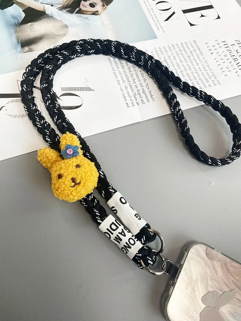 Rabbit Hanging Chain Crossbody Strap Purple — feature 12