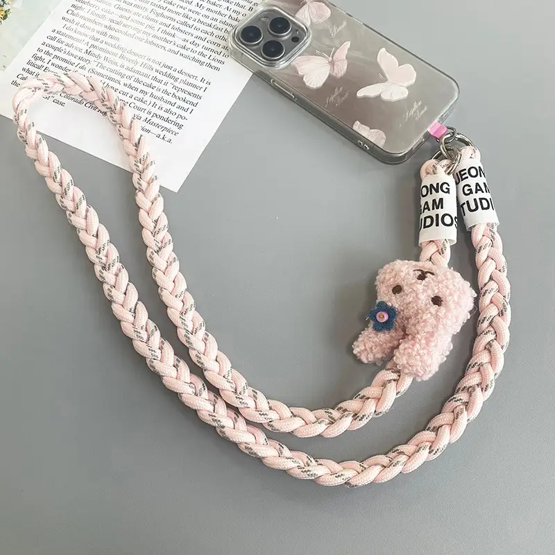 Rabbit Hanging Chain Crossbody Strap Purple — feature 14