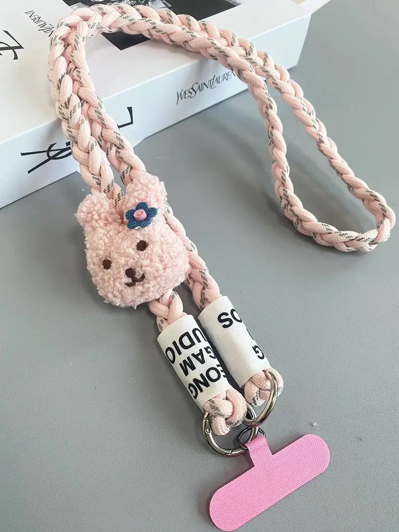 Rabbit Hanging Chain Crossbody Strap Purple — feature 3