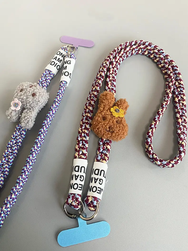 Rabbit Hanging Chain Crossbody Strap Purple — feature 6