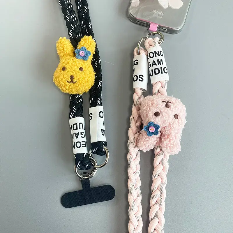 Rabbit Hanging Chain Crossbody Strap Purple — feature 7