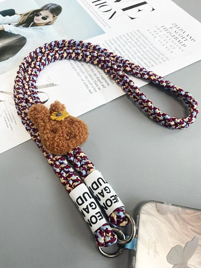 Rabbit Hanging Chain Crossbody Strap Purple — feature 9