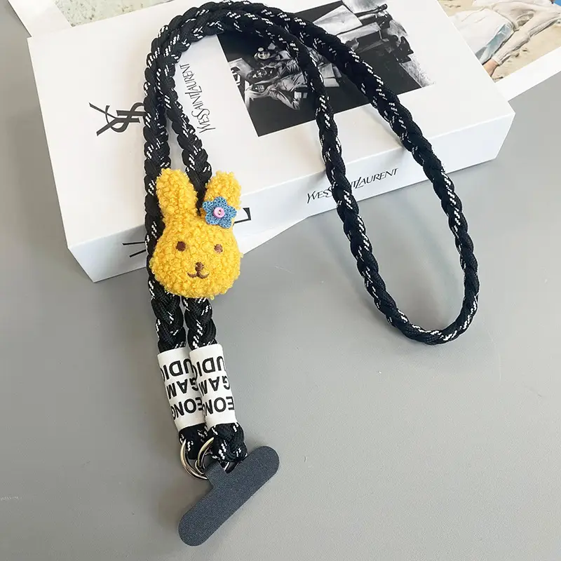 Rabbit Hanging Chain Crossbody Strap Purple - Image 4