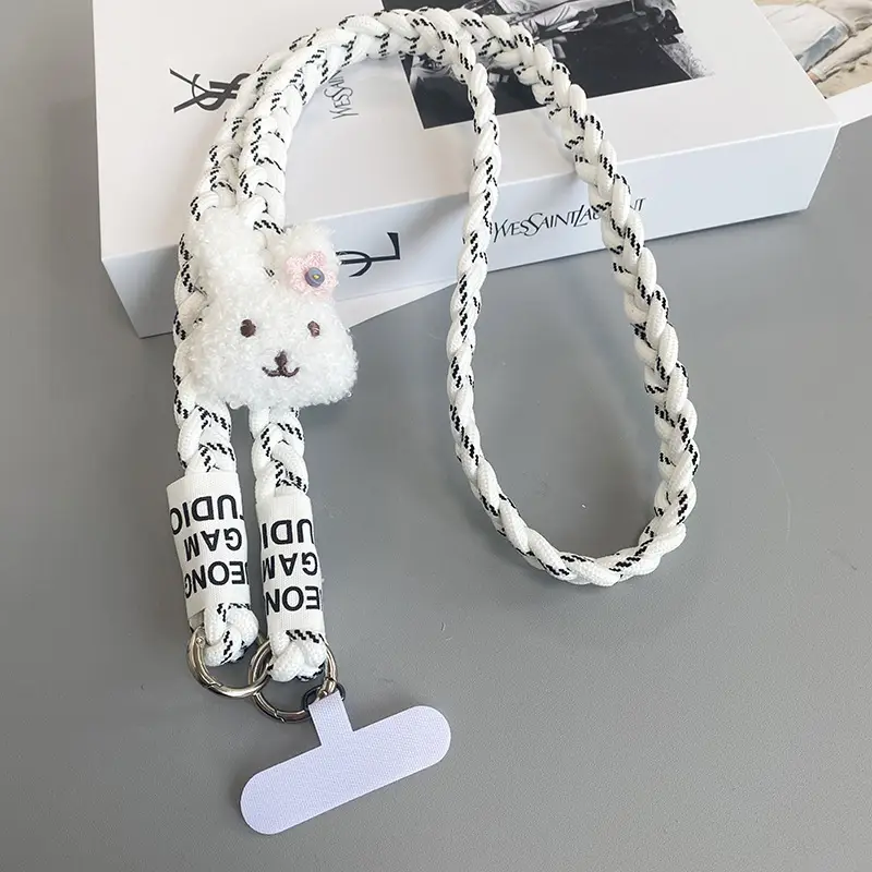 Rabbit Hanging Chain Crossbody Strap Purple - Image 5