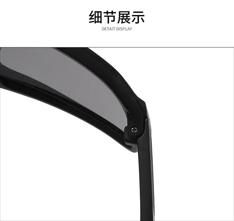 Professional Windproof Sunglasses Yellow Lens Large Frame — feature 25