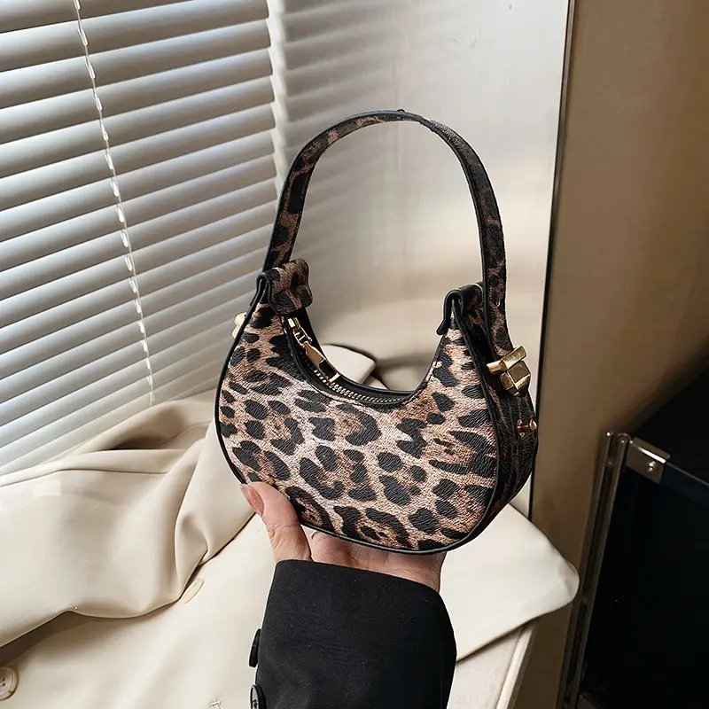 Leopard Print Shoulder Crossbody Bag for Women