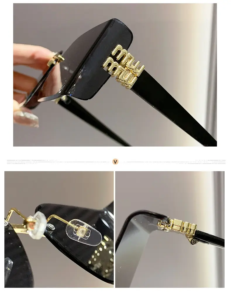 New Mui Home Y2K Sunglasses Purple Frame — feature 14