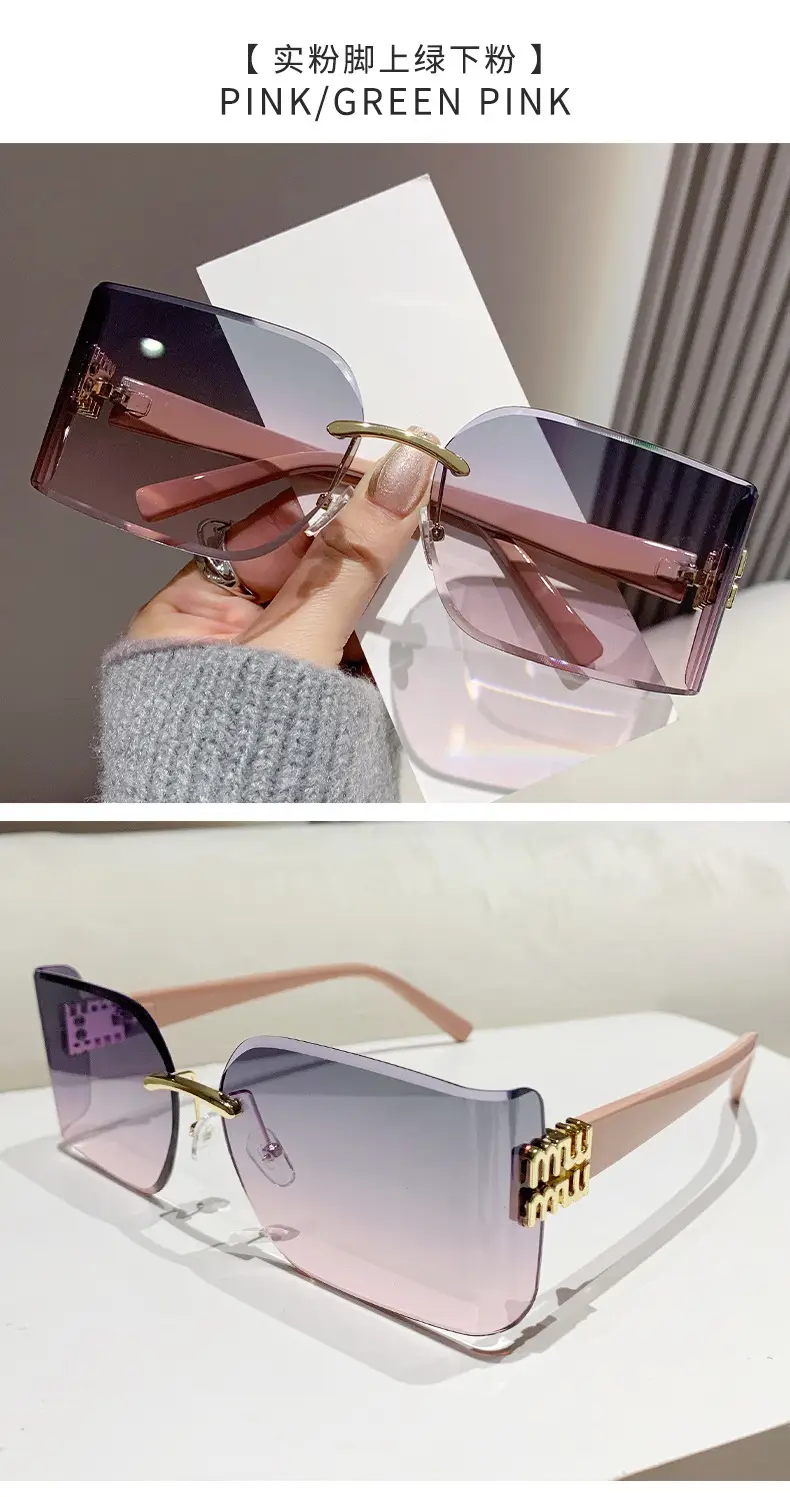 New Mui Home Y2K Sunglasses Purple Frame — feature 23