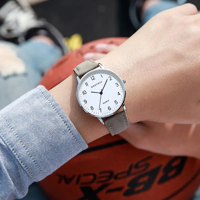 Men & Women Quartz Watches Black Strap Set - Image 3