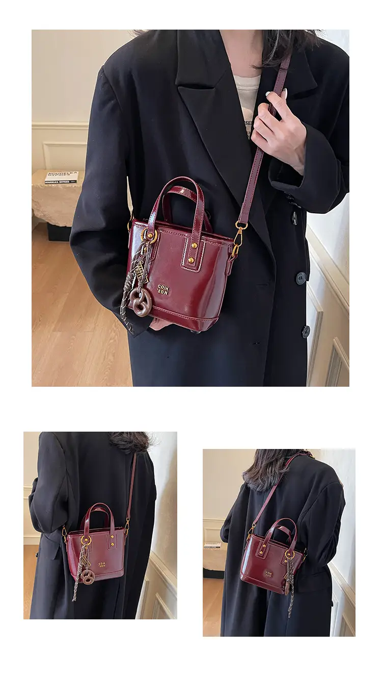 Korean Style Brown Leather Shoulder Crossbody Bag Women 2024 — feature 12