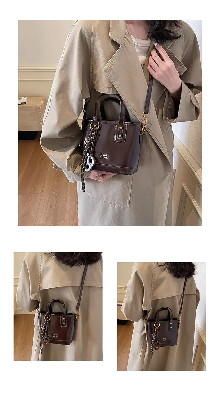 Korean Style Brown Leather Shoulder Crossbody Bag Women 2024 — feature 13