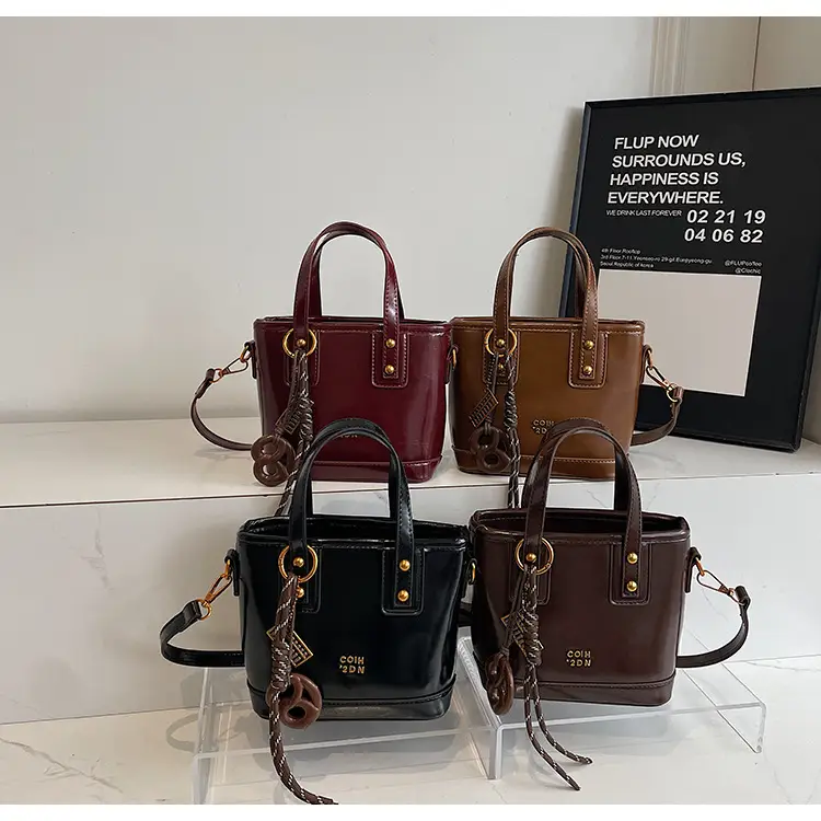 Korean Style Brown Leather Shoulder Crossbody Bag Women 2024 — feature 14