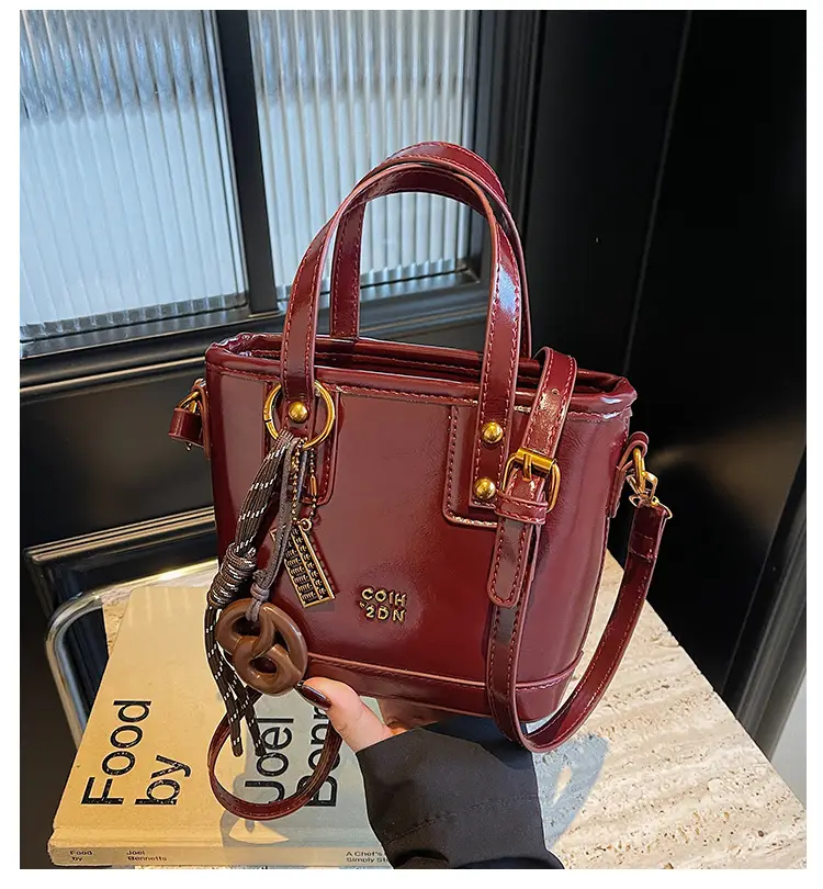 Korean Style Brown Leather Shoulder Crossbody Bag Women 2024 — feature 2