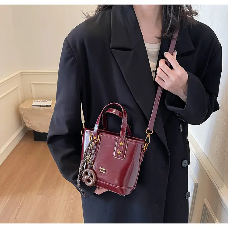 Korean Style Brown Leather Shoulder Crossbody Bag Women 2024 — feature 25
