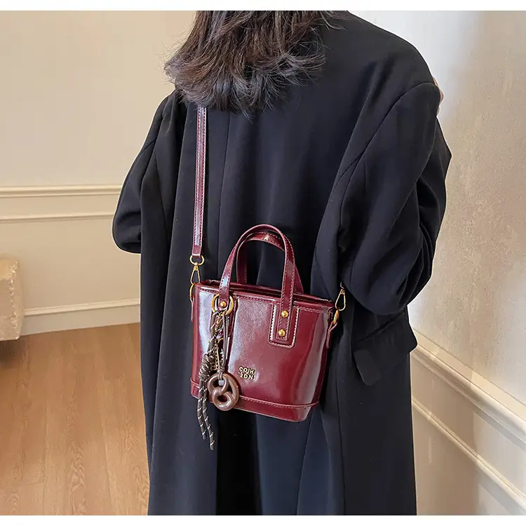 Korean Style Brown Leather Shoulder Crossbody Bag Women 2024 — feature 26