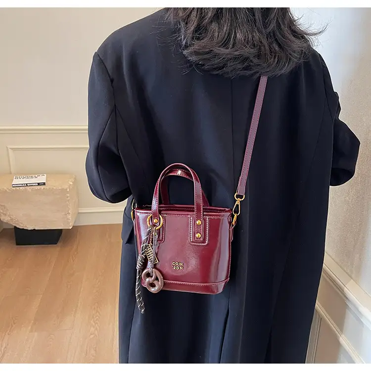 Korean Style Brown Leather Shoulder Crossbody Bag Women 2024 — feature 29