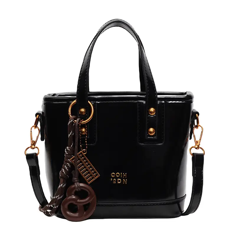 Korean Style Brown Leather Shoulder Crossbody Bag Women 2024