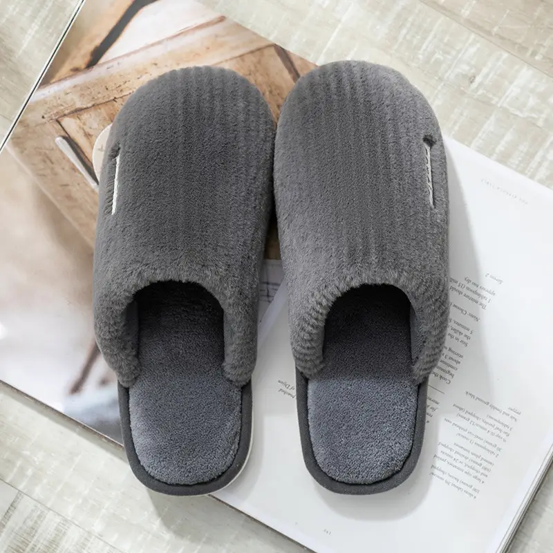 Cixi Cotton Slippers for Women Autumn and Winter Couple Home Indoor Moon Warm Non-slip Plush Home Cotton Slippers for Men - Image 7