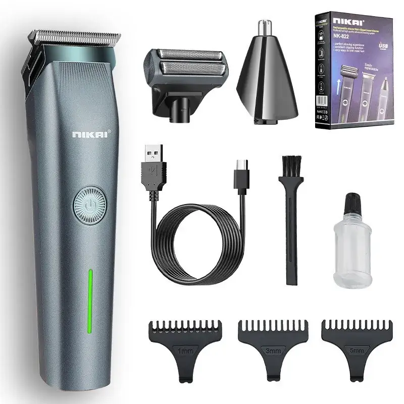 Men's Three-In-One Electric Shaver with Nose Trimmer - Image 2