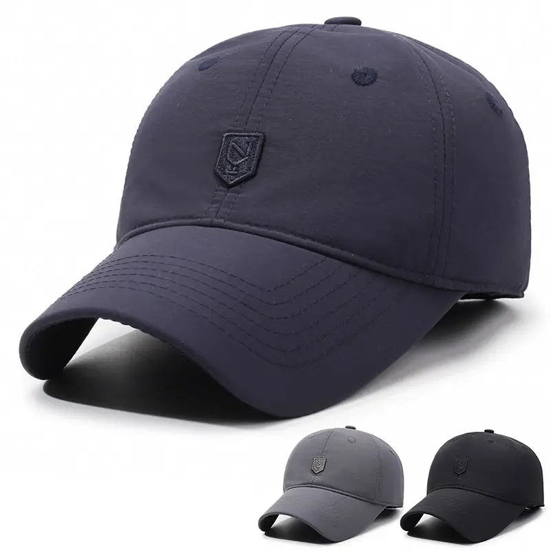 Winter Fleece Baseball Cap Navy Blue Waterproof Sports - Image 4