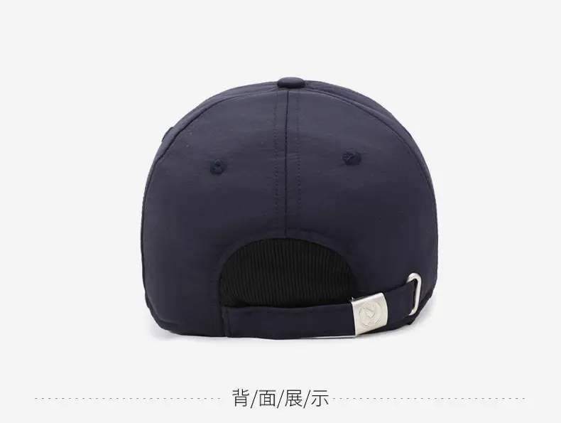 Winter Fleece Baseball Cap Navy Blue Waterproof Sports — feature 11