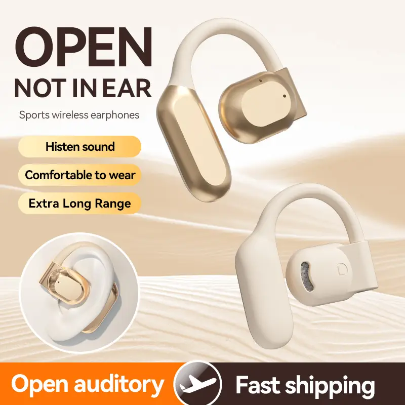 Cross-Border Smart Translation Earphones for Travel and Meetings M62 Bluetooth Earphones with Ear Hook Ows Ultra-Long Battery Life Universal