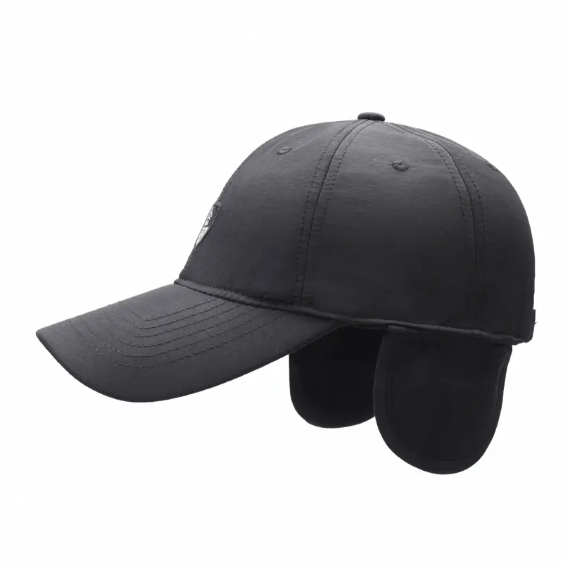 Winter Gray Baseball Cap with Crown Logo - Image 7