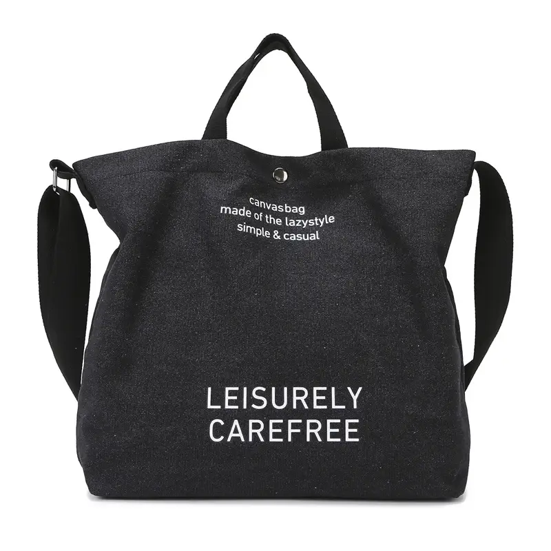 Women Canvas Shoulder Bag Large Capacity Casual Japanese Style - Image 2