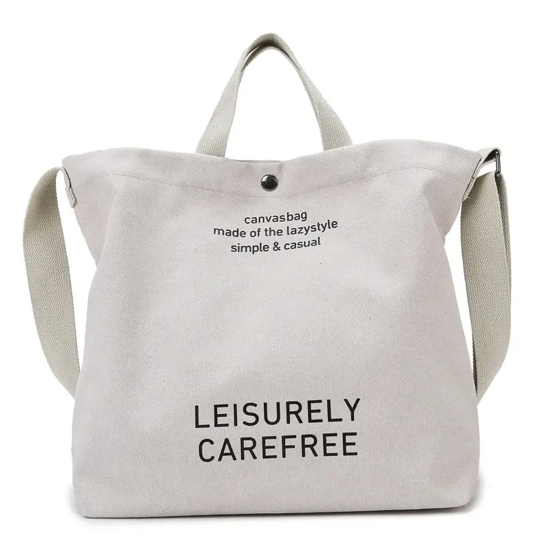 Women Canvas Shoulder Bag Large Capacity Casual Japanese Style - Image 3