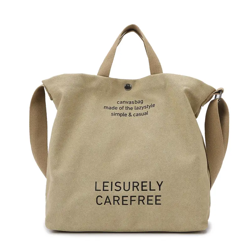 Women Canvas Shoulder Bag Large Capacity Casual Japanese Style - Image 4