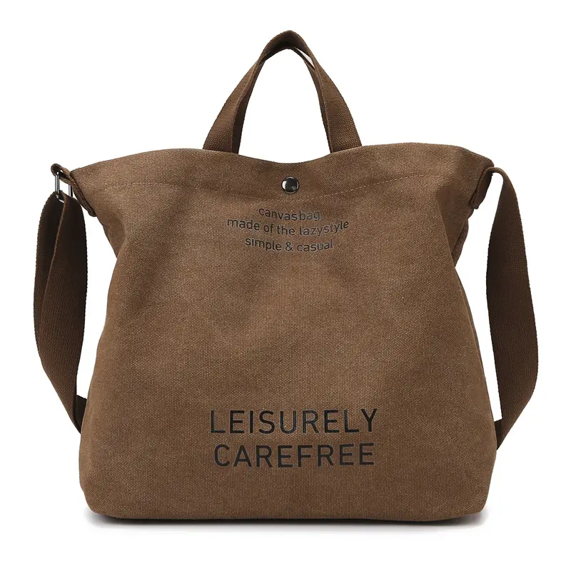 Women Canvas Shoulder Bag Large Capacity Casual Japanese Style - Image 5