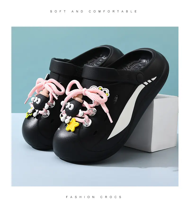 Women's Non-Slip EVA Beach Slippers Green Striped — feature 20