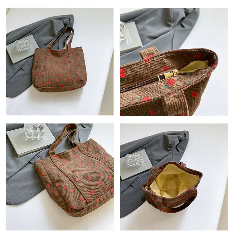 Strawberry Printed Shoulder Bag Women 2024 Casual — feature 7