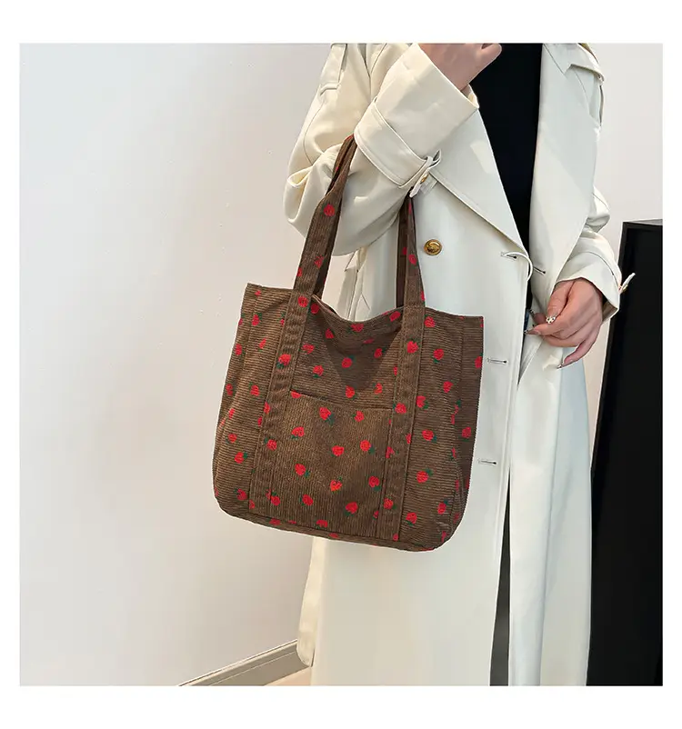 Strawberry Printed Shoulder Bag Women 2024 Casual — feature 8