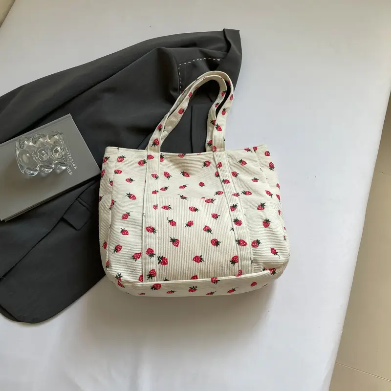 Strawberry Printed Shoulder Bag Women 2024 Casual - Image 2