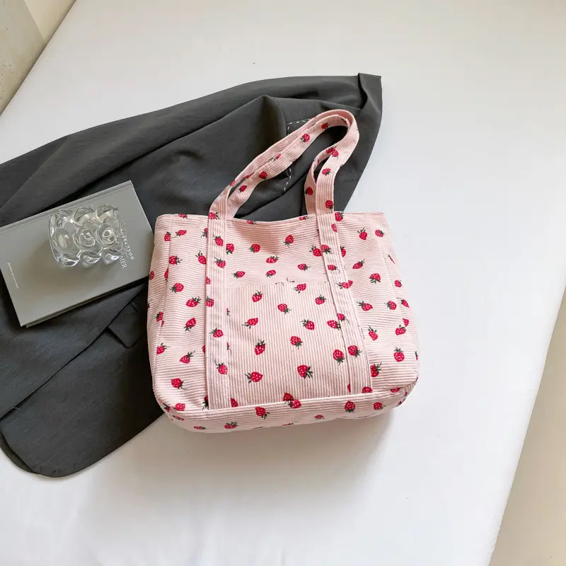 Strawberry Printed Shoulder Bag Women 2024 Casual - Image 3