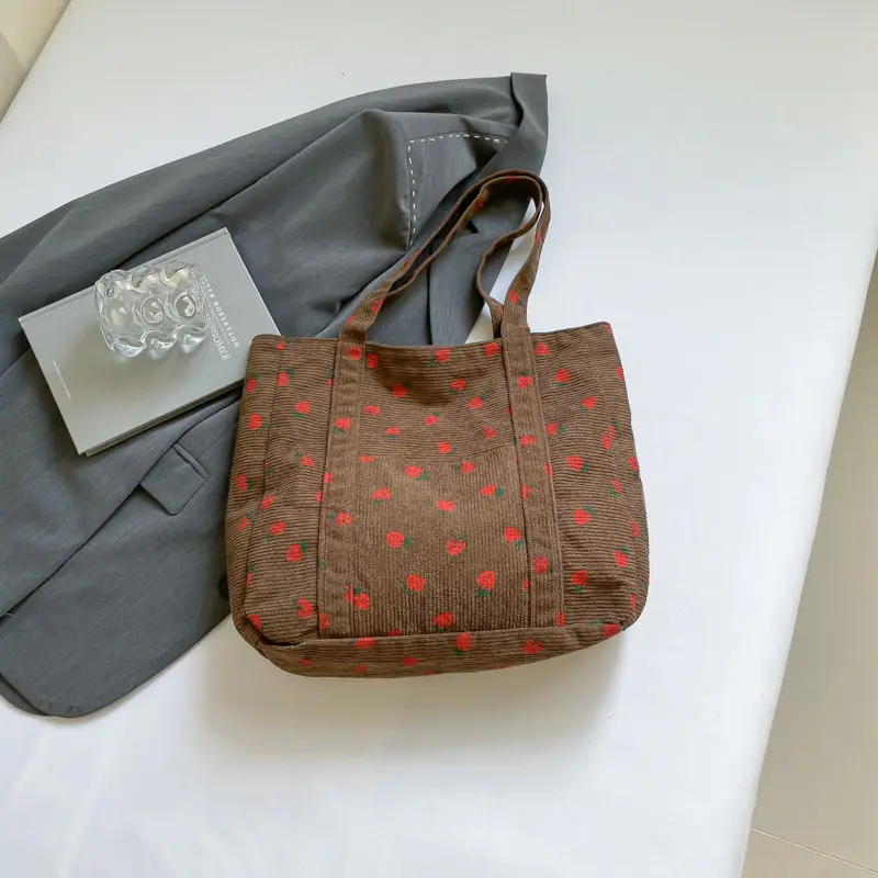 Strawberry Printed Shoulder Bag Women 2024 Casual - Image 4