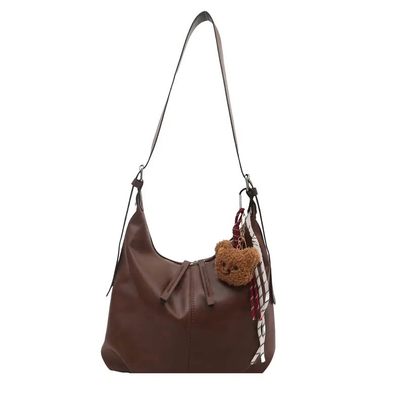 Women's Black Leather Shoulder Crossbody Bag 2024 - Image 11