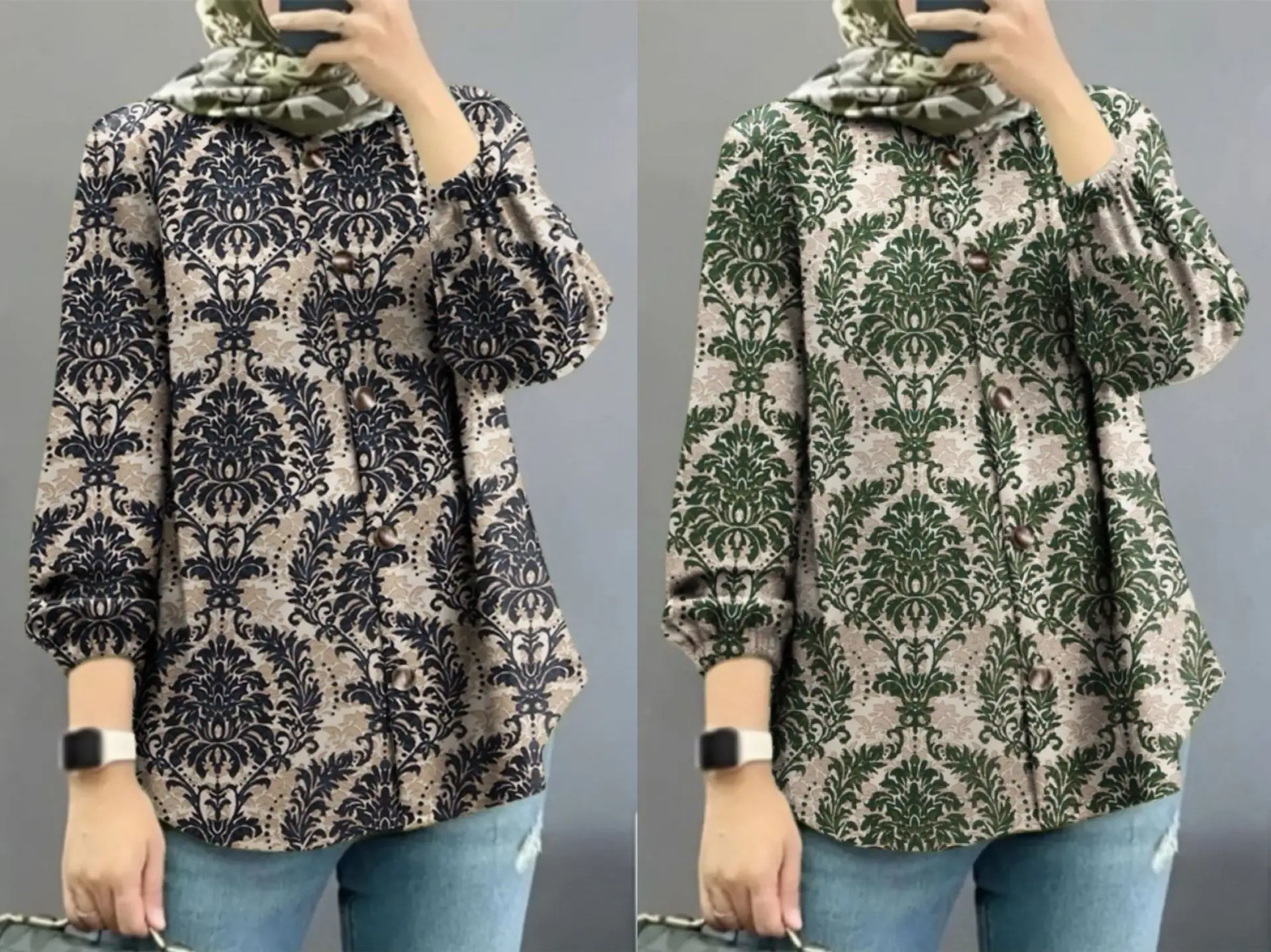Women Muslim Floral Puff Sleeves 2025 — feature 2