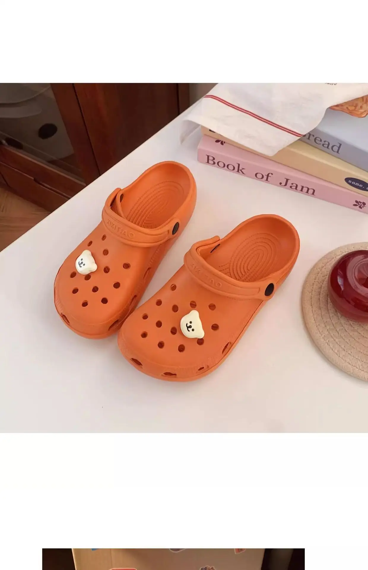 Cute White Hole Crocs for Men Women Beach Slippers — feature 17