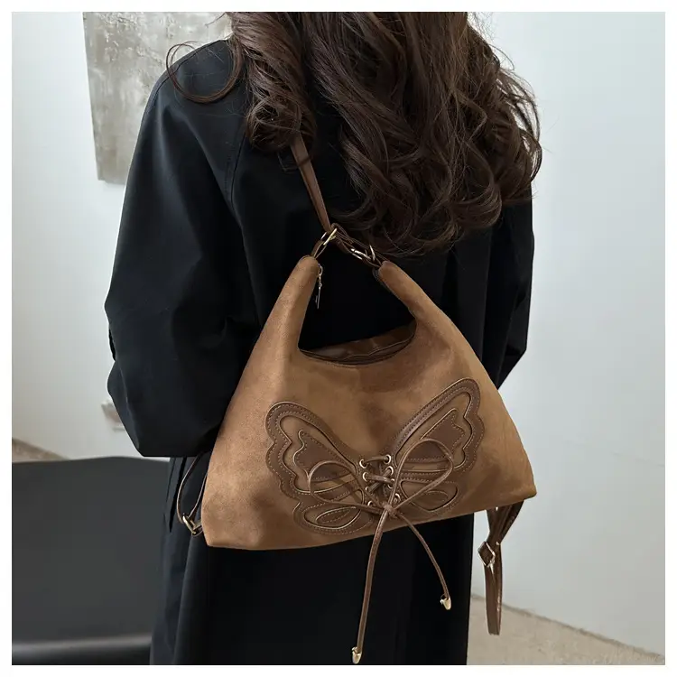 Black Bow Shoulder Bag for Women 2024 Winter — feature 11