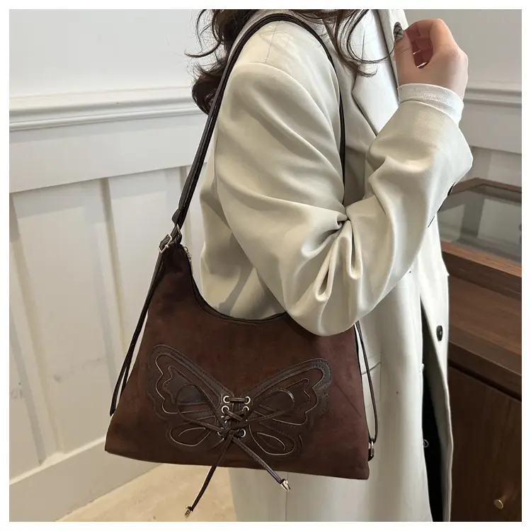 Black Bow Shoulder Bag for Women 2024 Winter — feature 12