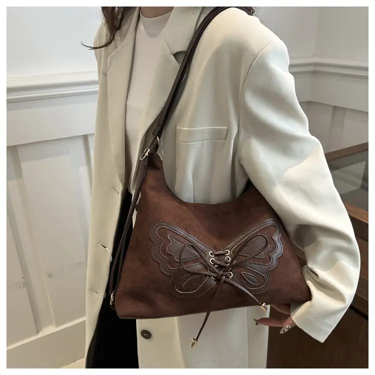 Black Bow Shoulder Bag for Women 2024 Winter — feature 13
