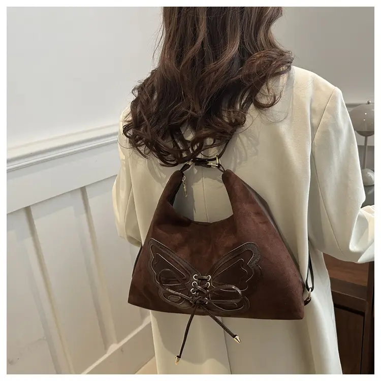 Black Bow Shoulder Bag for Women 2024 Winter — feature 14