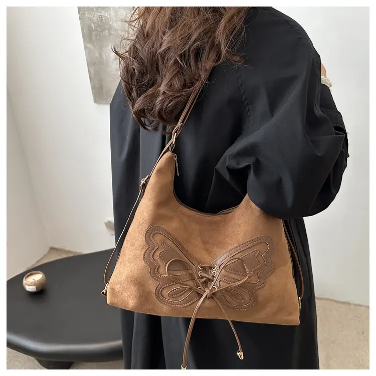 Black Bow Shoulder Bag for Women 2024 Winter — feature 8