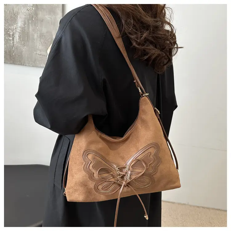 Black Bow Shoulder Bag for Women 2024 Winter — feature 9