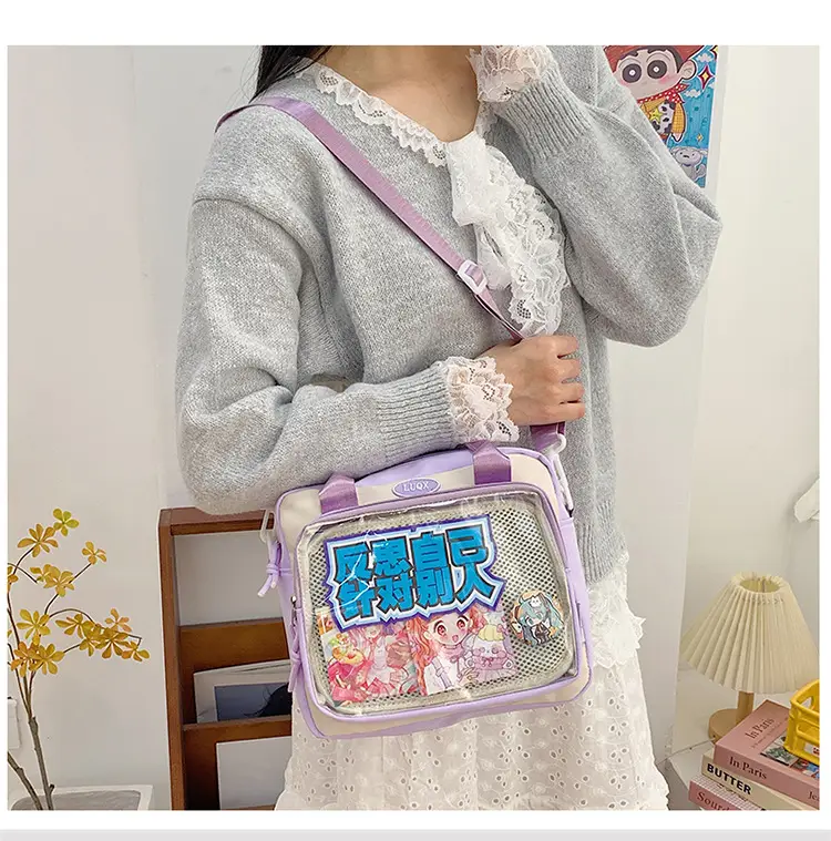 Cute Korean Transparent Shoulder Bag for Women — feature 6